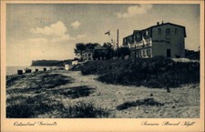 GRÖMITZ Pension Strand-Idyll ~1910/20 alte Postkarte mit "Stimmzettel-Aufdruck"
