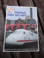 Vintage Aufkleber - idee + spiel darauf fahr ich ab Modellbahnen