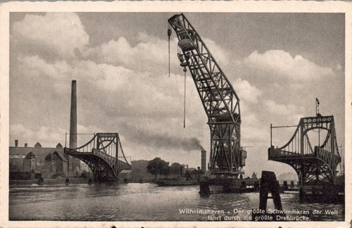 Wilhelmshaven schwimmkran - ak,