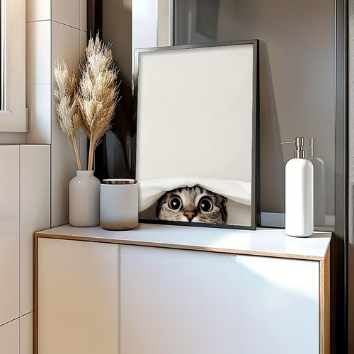 3er set leinwanddruck katze - leinwanddruck,