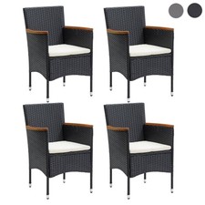 Garten-Essstühle 4 Stk. Poly