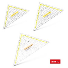 ARISTO Geodreieck mit Griff abnehm Zeichen Dreieck Kunststoff groß klein stabil