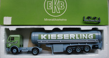 Herpa 1:87- MB Tankwagen -dreiachs Tankaufl. - KIESERLING Werbemodell -neuwertig