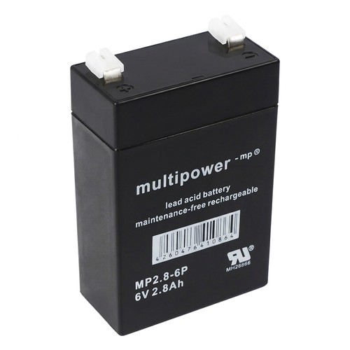 Multipower mp2 2 8ah - mp2.8-6p, 6v