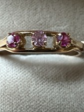 Ring aus Roségold 585, Rubine, Gr.58, Ringschiene 2,7 mm, 2, 03 Gramm