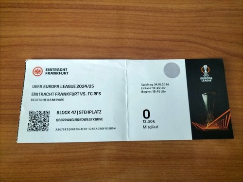 Sammler ticket eintracht - ticket,