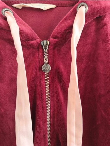 Samt hoodie odd molly - molly, bordeaux