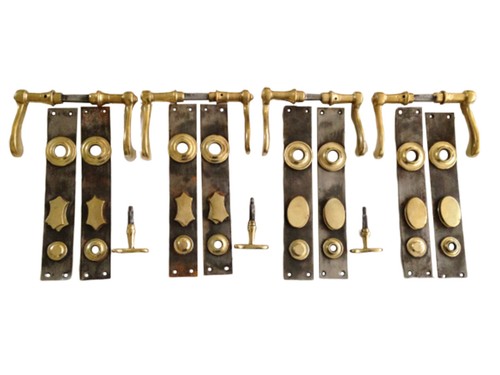 4 antiken türdrücker - v.,