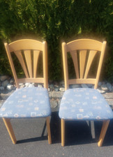 2 neuwertige  " Wössner Die Essplatzmarke "  Polsterstühle  Esszimmer 