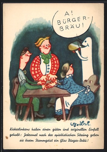 Brauerei werbung - ak, brauerei-werbung
