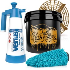 Auto Wasch Set GRIT GUARD Eimer 13 L Einsatz Foamer Mikrofaser Waschhandschuh