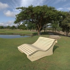 Relaxliege "Heiner" Gartenliege Himmelsliege Waldsofa Saunaliege