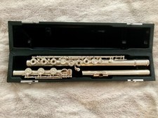 Miyazawa Model 402 Solid Silver Body Flute with Silver Plated Key Work