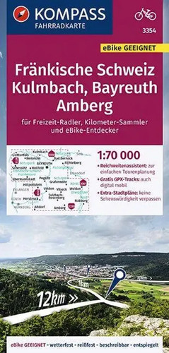 Kompass fahrradkarte 3354 - kompass,