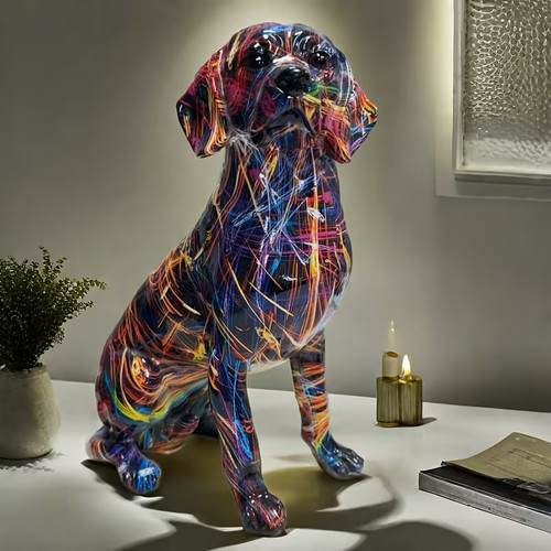 Abstrakte mehrfarbige labrador - abstrakte,