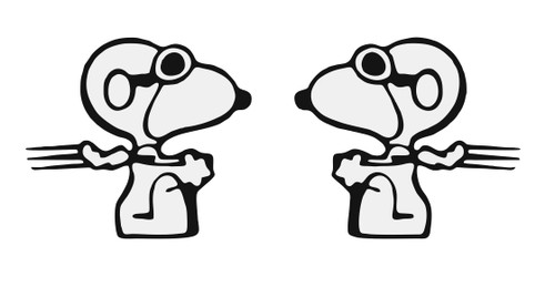 Snoopy baron aufkleber - baron,
