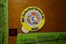 Alter Aufkleber Automobilclub ADAC Mit Sicherheit für euch da