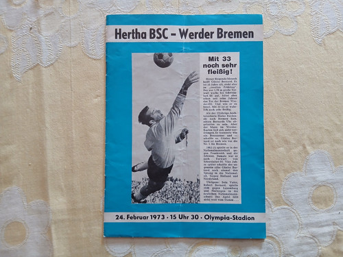 Programm 1972 hertha - bsc,