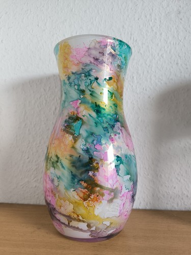 Bunte glasvase hoch - cm,