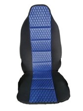 1x Sitzbezug für VW T4 MULTIVAN TRANSPORTER CARAVELLE Schonbezug PU-Leder Blau