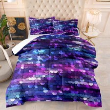 Buntes Pentagramm Daunendecke