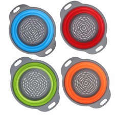 Sieb Nudelsieb Klappbar Faltbar Silikonsieb Abtropfsieb Silikon Küchensieb