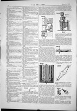 Alter Druck 1888 American Patents File Handle Tube Cutter Casting Ordnance 19th