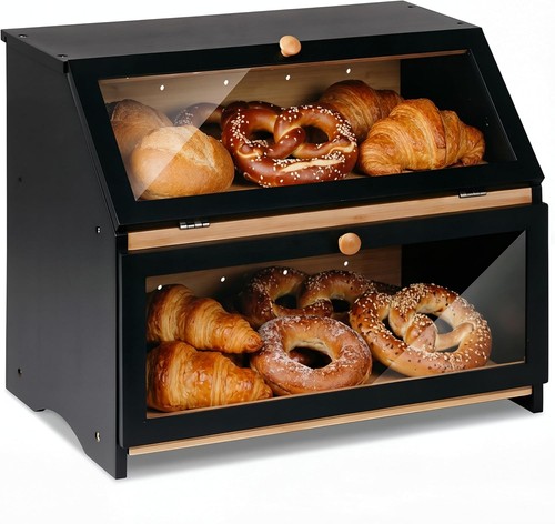 Brotkasten bambus etagen - brotkasten, mit