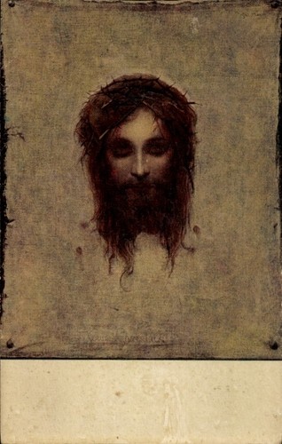Künstler jesus mit - ak,