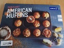 Original Lurch Muffinform 12Stück 33,5cm x 25cm x 3,5cm + Bonus Förmchen bunt