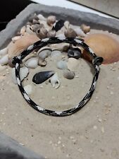 Surferarmband Armband Paracord 4mm Schiebeknoten Damen Herren Schwarz Weiß Panda