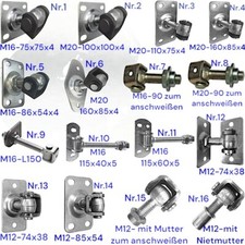 Torangel Torscharnier Torband Hängscharnier M12 M16 M20 Türangel Türscharnier