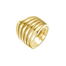 Joop Damen Ring Edelstahl Gold