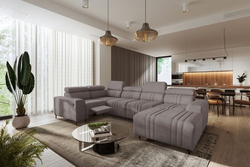 Große wohnlandschaft mit - große,