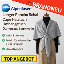 Alpenfaser™ Langer Poncho