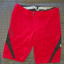 GONSO Herren Fahrradhose Bermuda XL rot-schwarz Innenhose