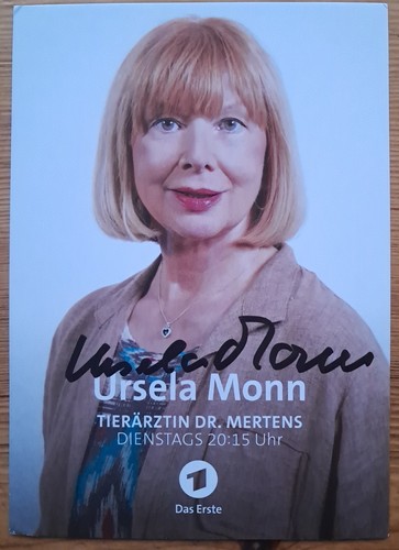 Ursela monn orig autogramm - ursela,