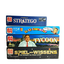 Jumbo Brettspiel Paket Stratego Li La Launebär Tycoon Spiel des Wissens