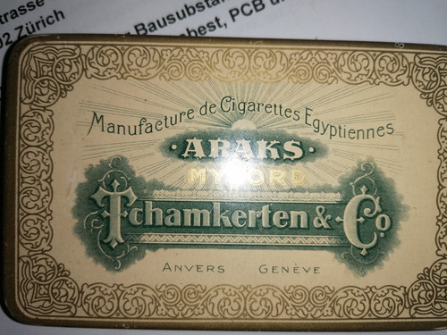 Antike blechdose araks er - araks,