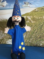 Handpuppe Zauberer von Trullala ca. 45 cm groß mit Zauberhut