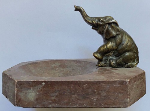 Bronze 30er jahre elefant - ,