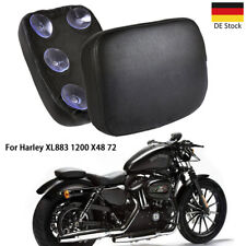 Motorrad hinterer Sozius Sitz Sitzpad Kissen mit 8 Saugnapf Schwarz für Harley
