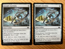 MTG Magic 2x Arcum's Astrolabe (Modern Horizons) M/NM Eng