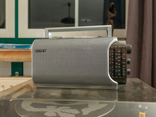 ✅TOP✅ Vintage SONY ICF Radio 2000s FM/MW/SW 3-Band Portable Weltempfänger Silber