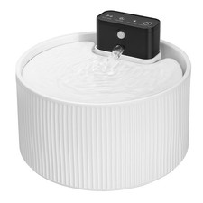 Katzenbrunnen Kabellos Keramik, Wiederaufladbar Batteriebetrieben 4000mAh 2.2...