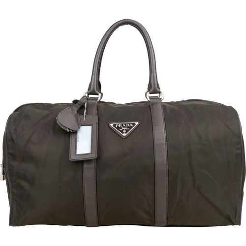 Prada nylon triangle duffle - nylon,
