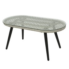 Beistelltisch Aluminium & Glas