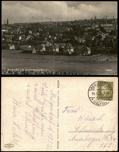 Ansichtskarte neugersdorf - ansichtskarte,