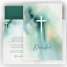 10 Dankeskarte Trauer Set