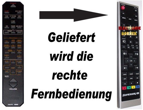 Ersatz fernbedienung für - ersatz,